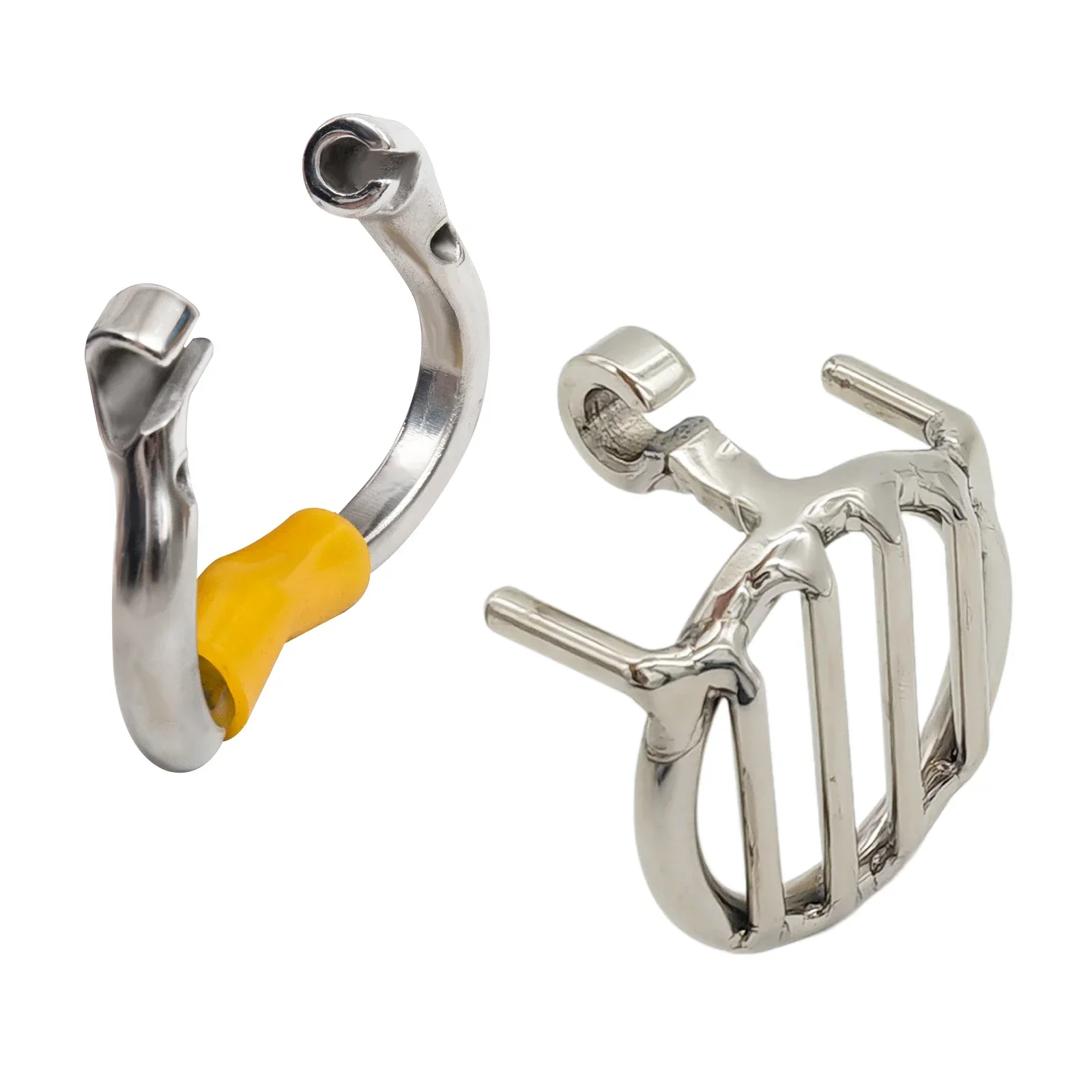 Newest Flat Cage Stainless Steel Male Chastity Device - Image 4