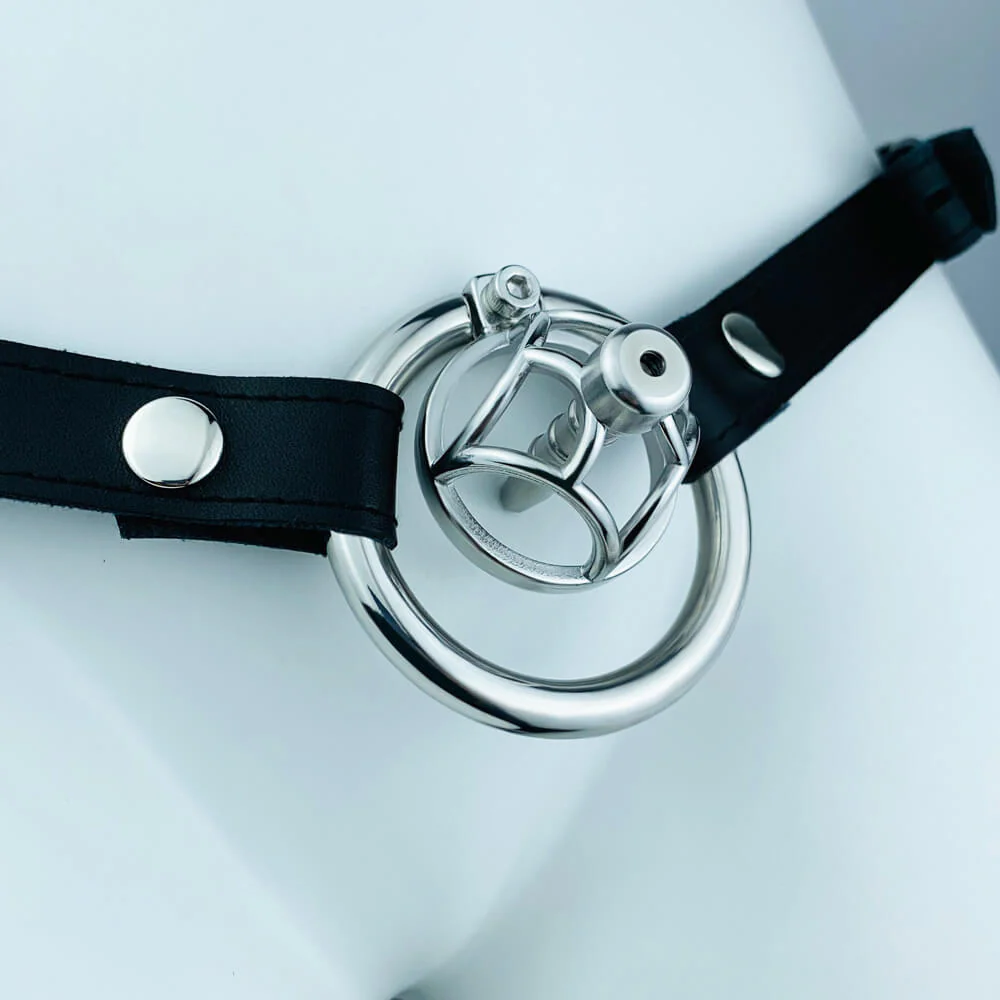 No Escape Chastity Cage with Belt - Image 4