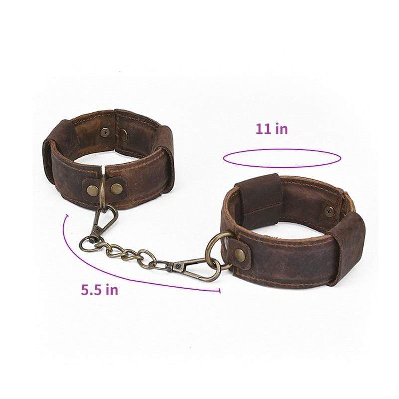 Old School Genuine Leather Cuffs - Image 3