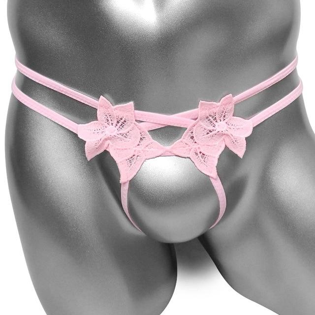 Open Crotch Flower Thong - Image 4