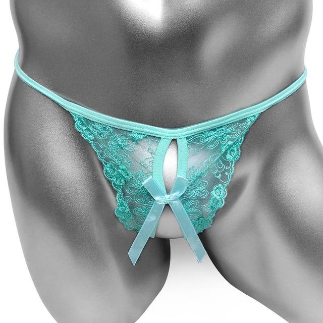 Open Crotch Lace G-String - Image 3