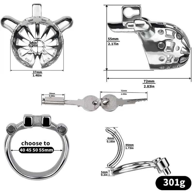 PA Chastity Cage Removable - Image 2