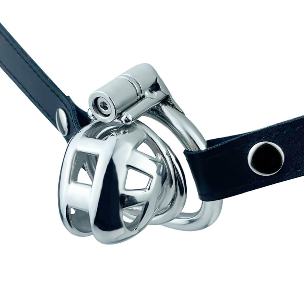 Permanent Micro Cobra Chastity Cage With Belt