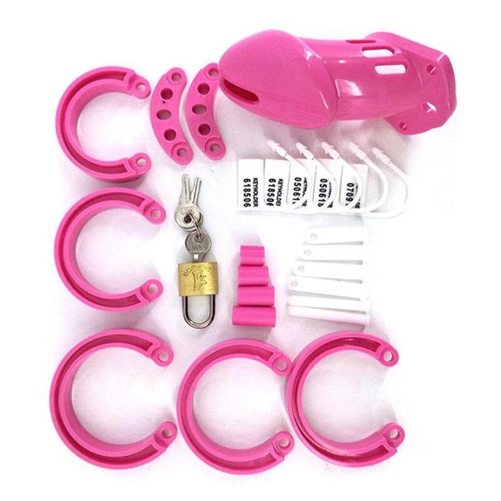 Pink Plastic Chastity Cage CB-6000 - Image 2