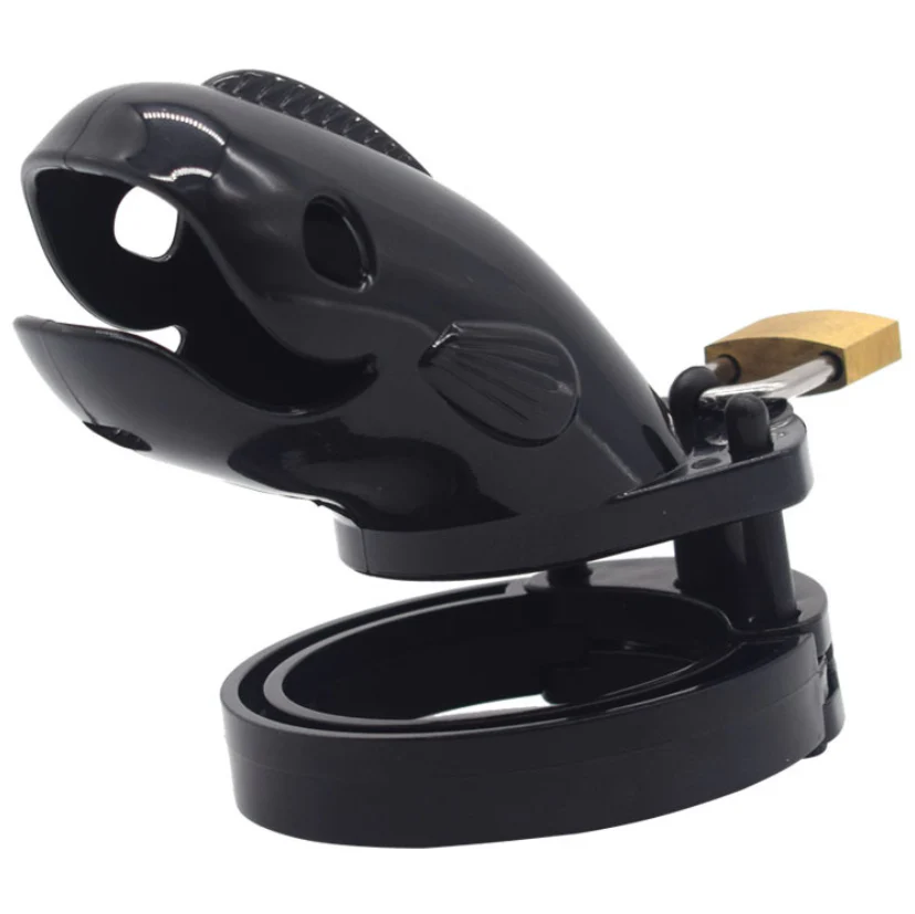 Plastic Cetacean Chastity Cage 3.22 Inches Long (All 5 Rings Included) - Image 4
