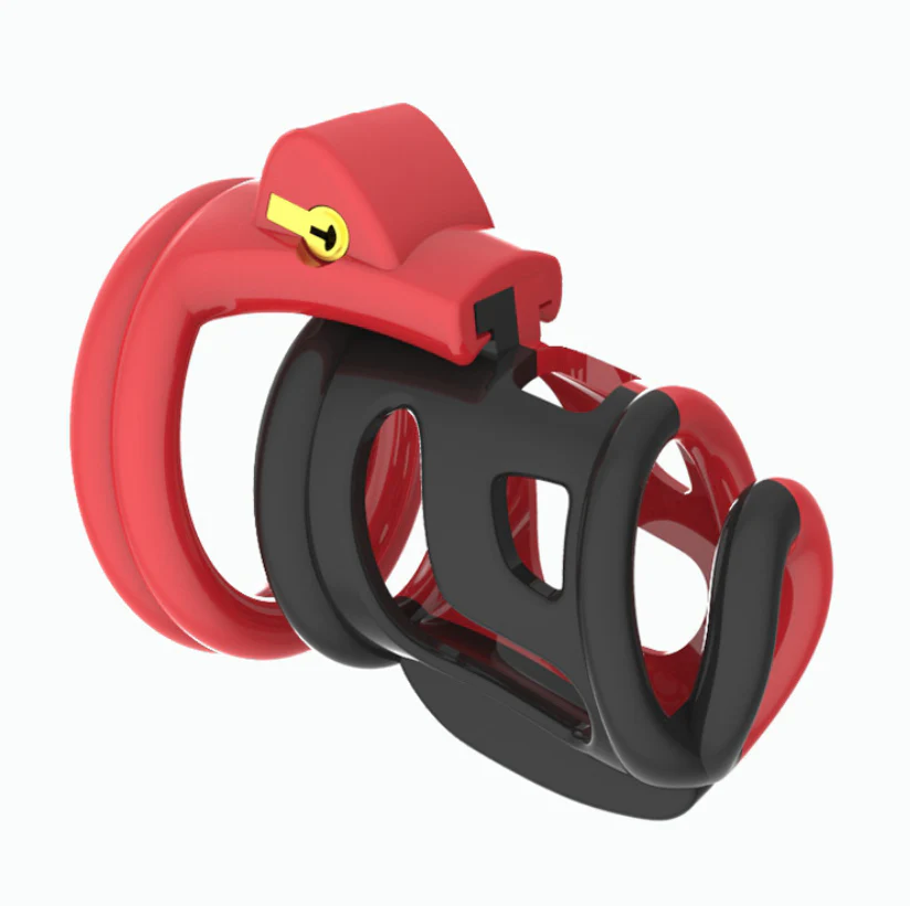 Plastic Chastity Cage 2.28 Inches Long (All 4 Rings Included) - Image 4