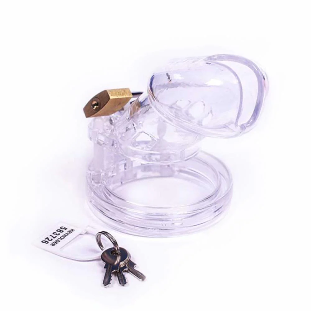 Plastic Chastity Cage 3.35 inches and 3.94 inches long - Image 4