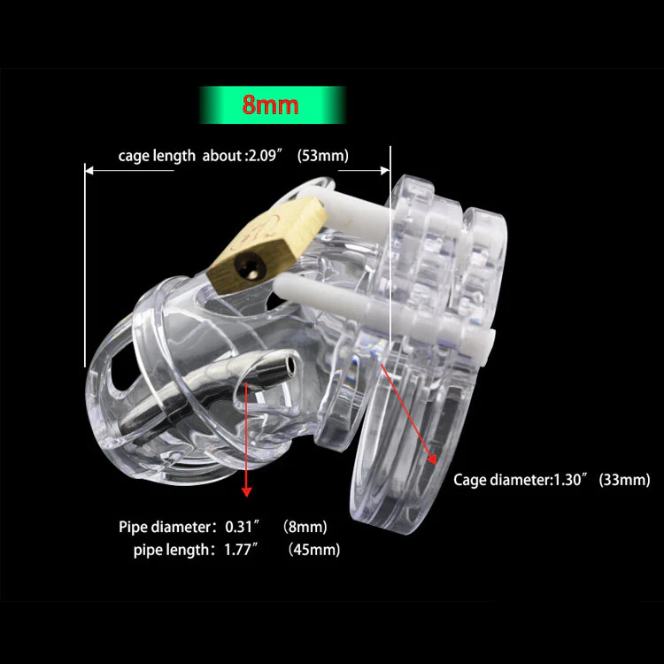 The Punisher Plastic Cock Cage 2.09 inches long - Image 3
