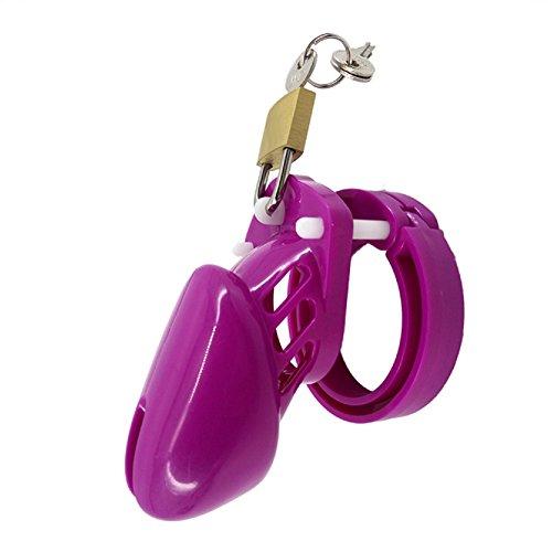 Purple Plastic Cock Cage 3.15 inches and 3.94 inches long - Image 3
