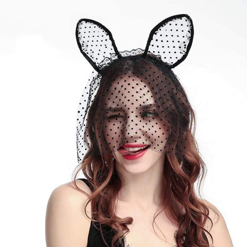 Playmate Fantasy Lace Bunny Mask - Image 4