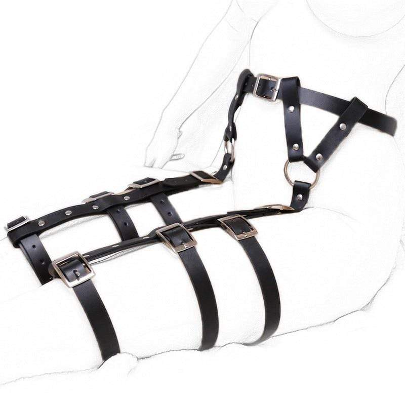 Please Your Master Leather Sex Belt - Image 5