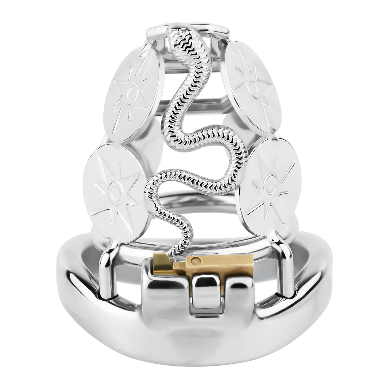 Premium Metal Snake Chastity Cage