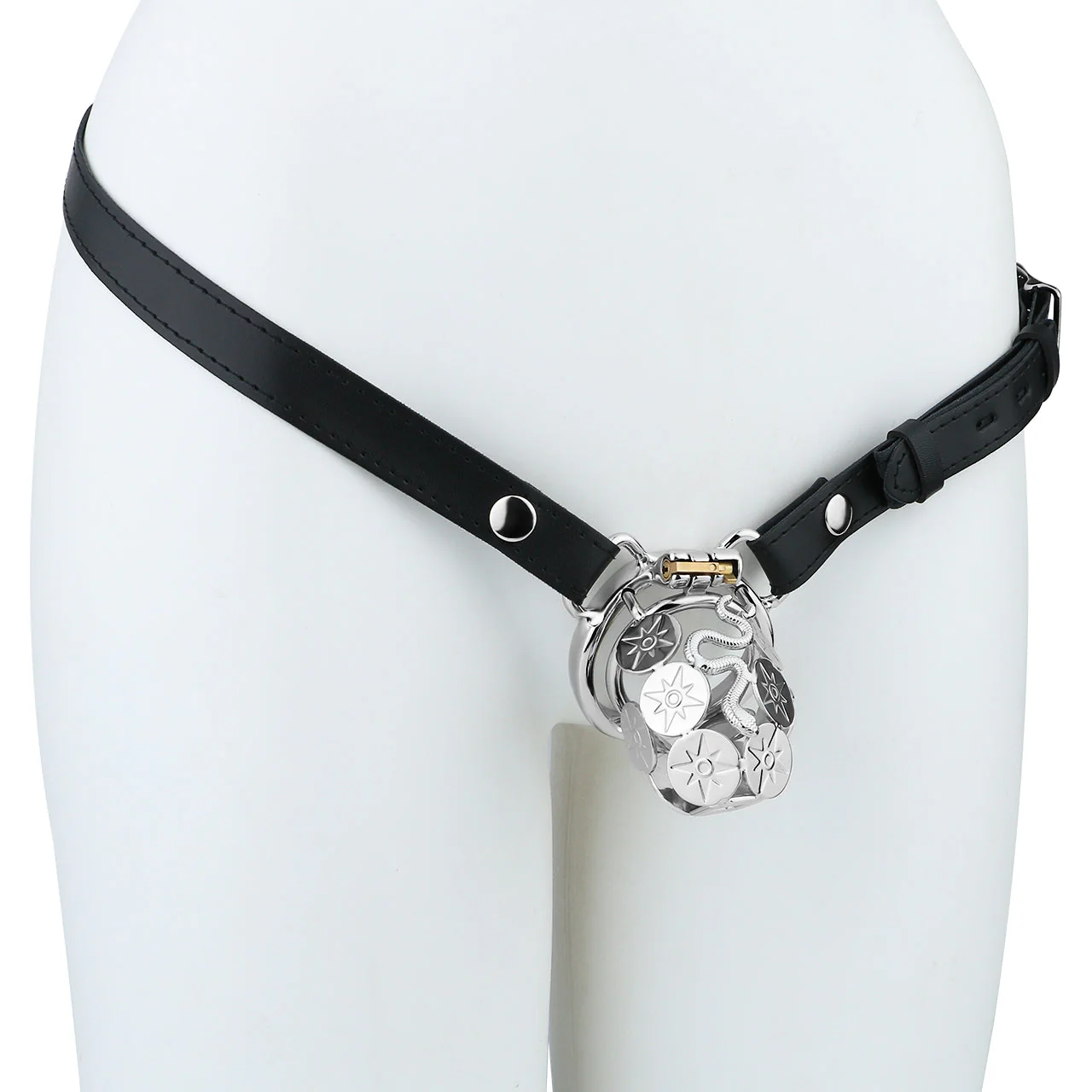 Premium Metal Snake Chastity Cage - Image 8