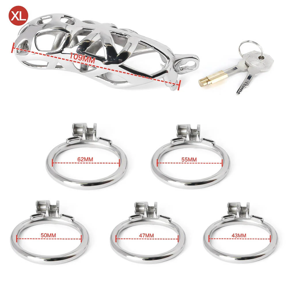 Primary Stainless Steel MAMBA Chastity Cage - Image 9