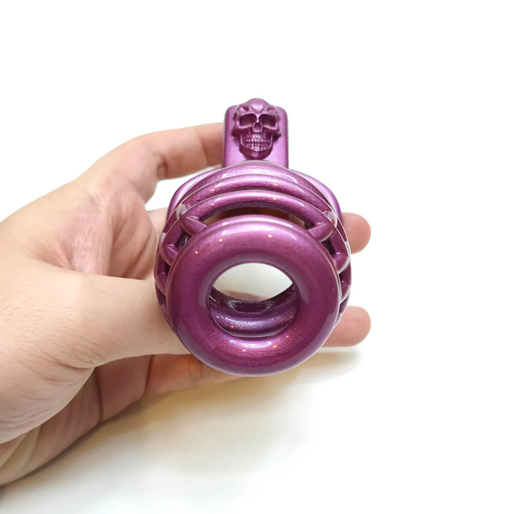 Purple Grenade Chastity Cage - Image 5