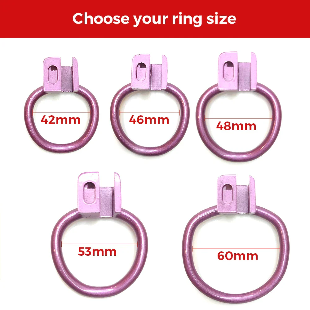 Purple SISSY Petal Chastity Cage - Image 6