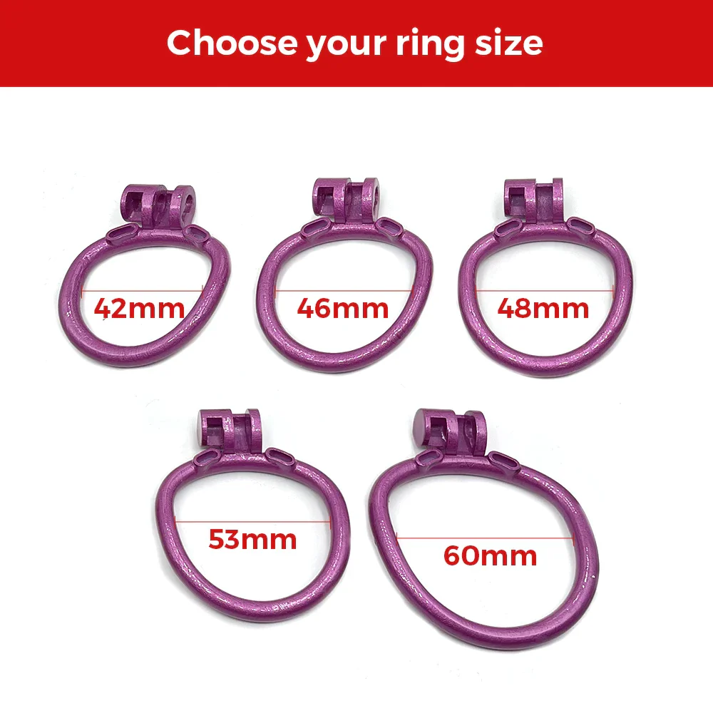 Purple Slave Cobra Chastity Cock Cage - Image 10