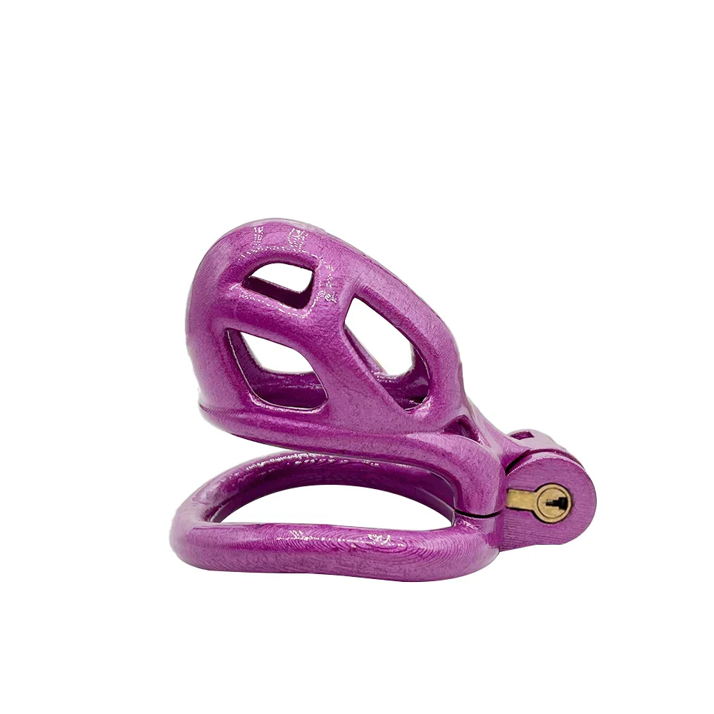 Purple Slave Cobra Chastity Cock Cage - Image 3