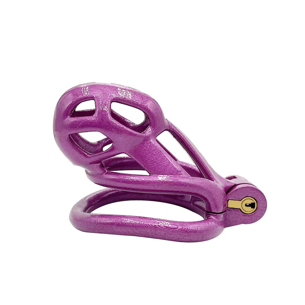 Purple Slave Cobra Chastity Cock Cage - Image 4