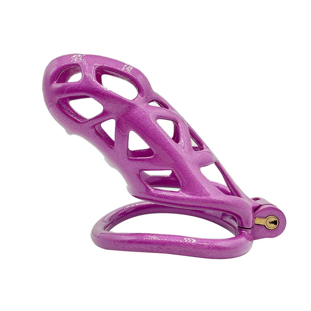 Purple Slave Cobra Chastity Cock Cage - Image 7