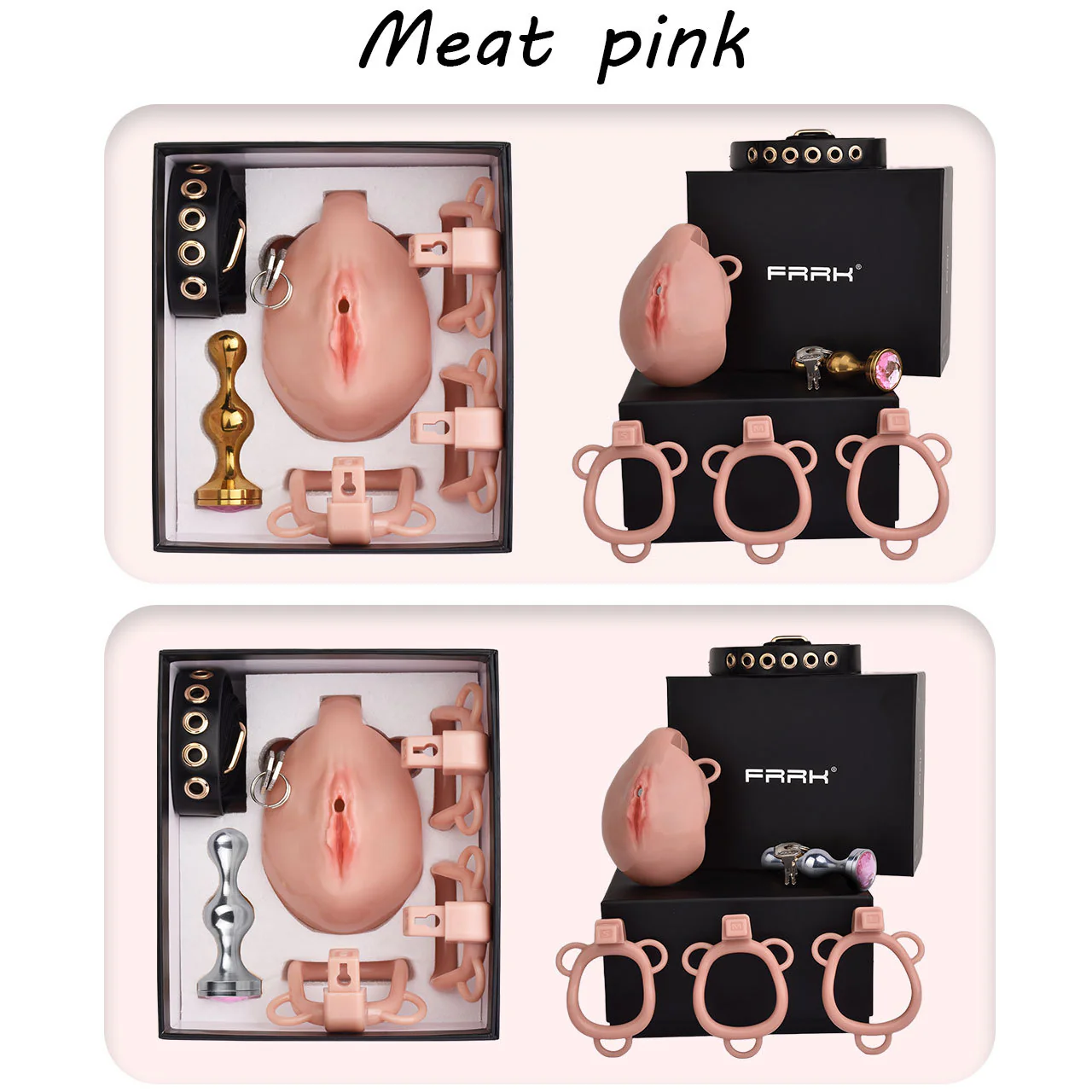 Pussy Chastity Cage With Wearable Butt Plug - Image 6