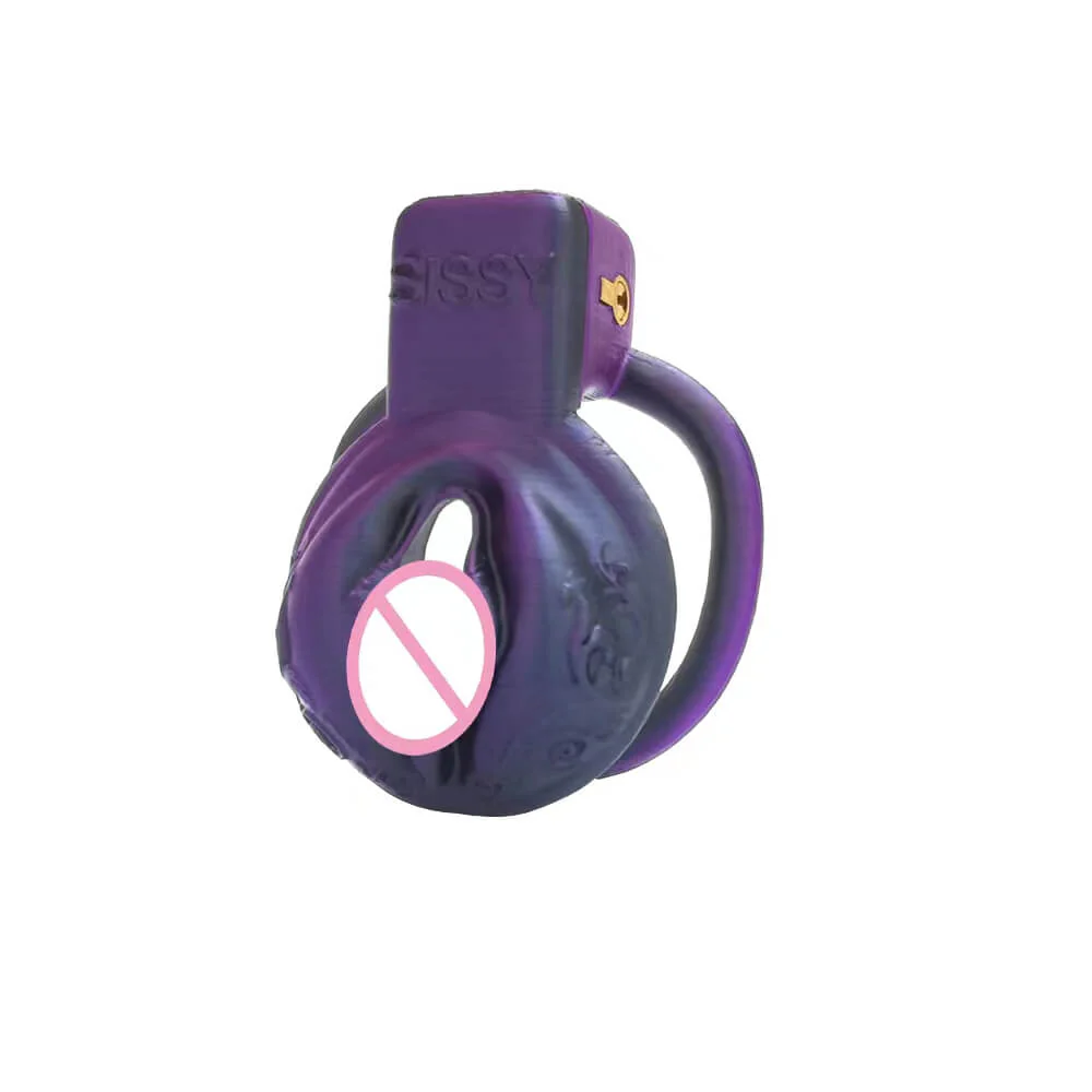 Pussy Vaginal Mix Color Chastity Cage - Image 10