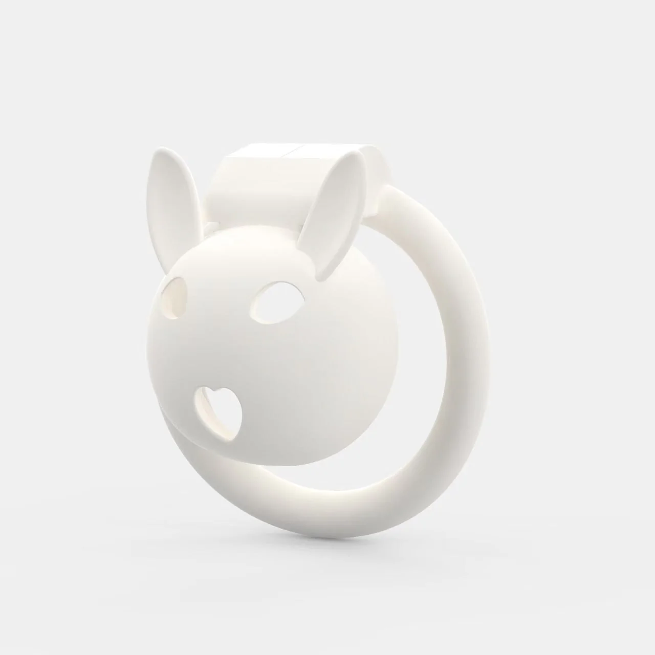 Rabbit Shaped Chastity Cage - Image 3