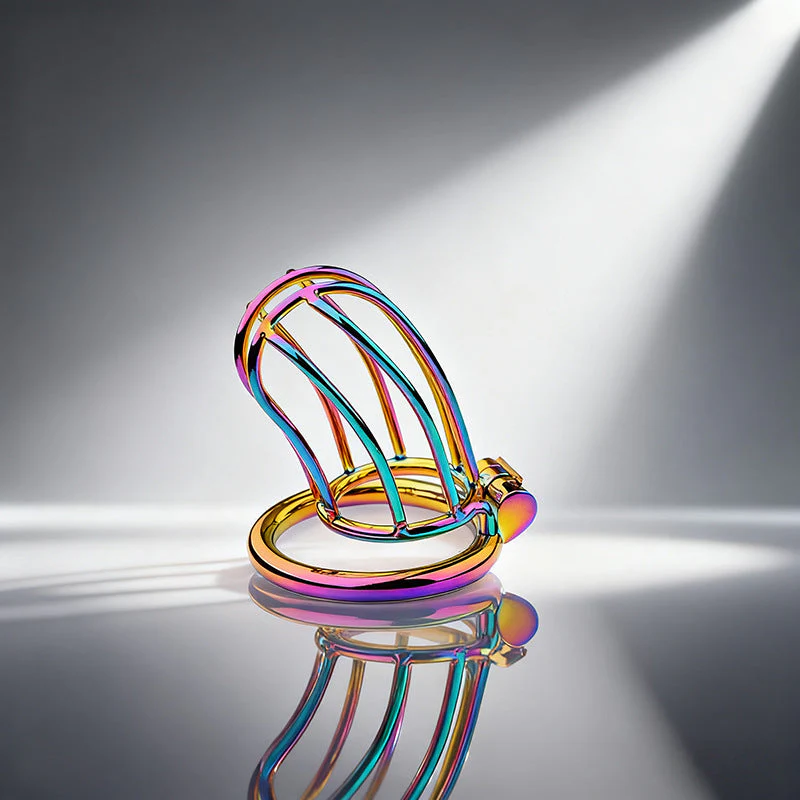 Rainbow Small Banana Chastity Lock - Image 3