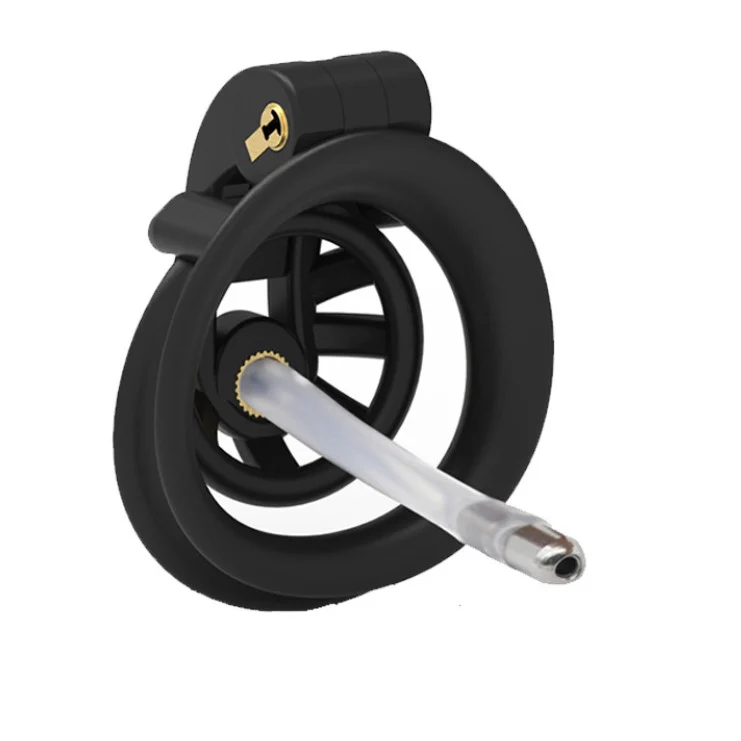 Removable Cobra Chastity Lock with Arc Snap Ring and Catheter - Image 6