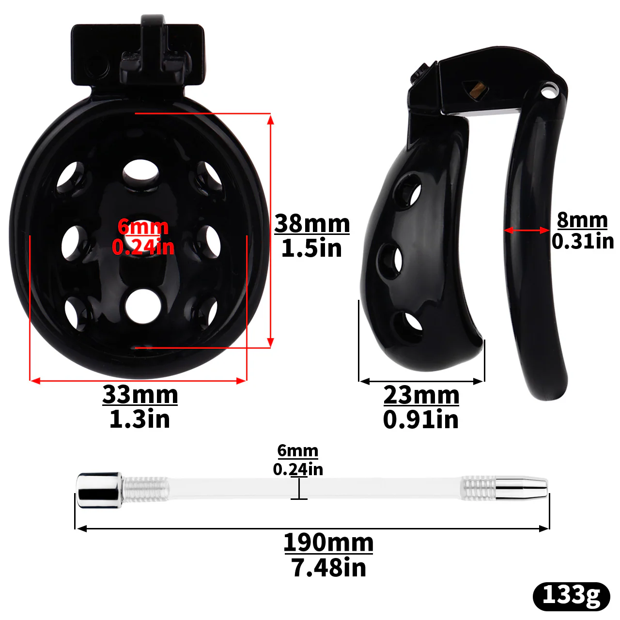 Resin Male Chastity Cage - Image 11