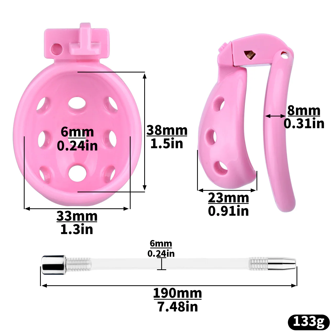 Resin Male Chastity Cage - Image 3