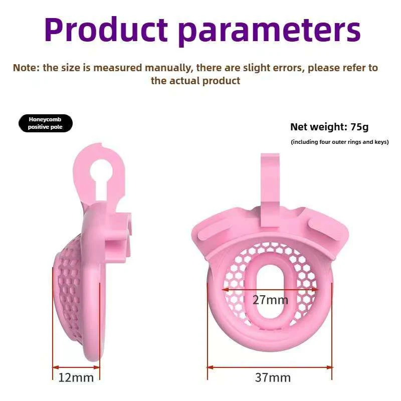 Reticular Pink Slave Chastity Devices - Image 5