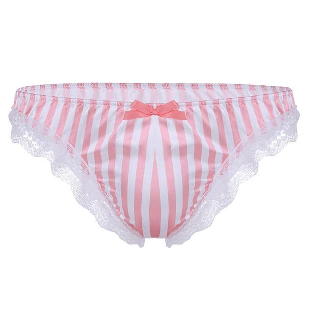 "Sissy Gina" Ruffle Lace Stripe Pattern