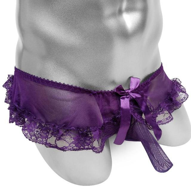 Ruffled Pouch Panties With Penis Sheath - Image 4