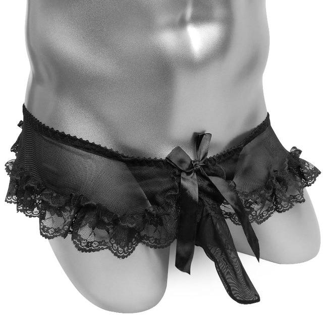 Ruffled Pouch Panties With Penis Sheath - Image 5
