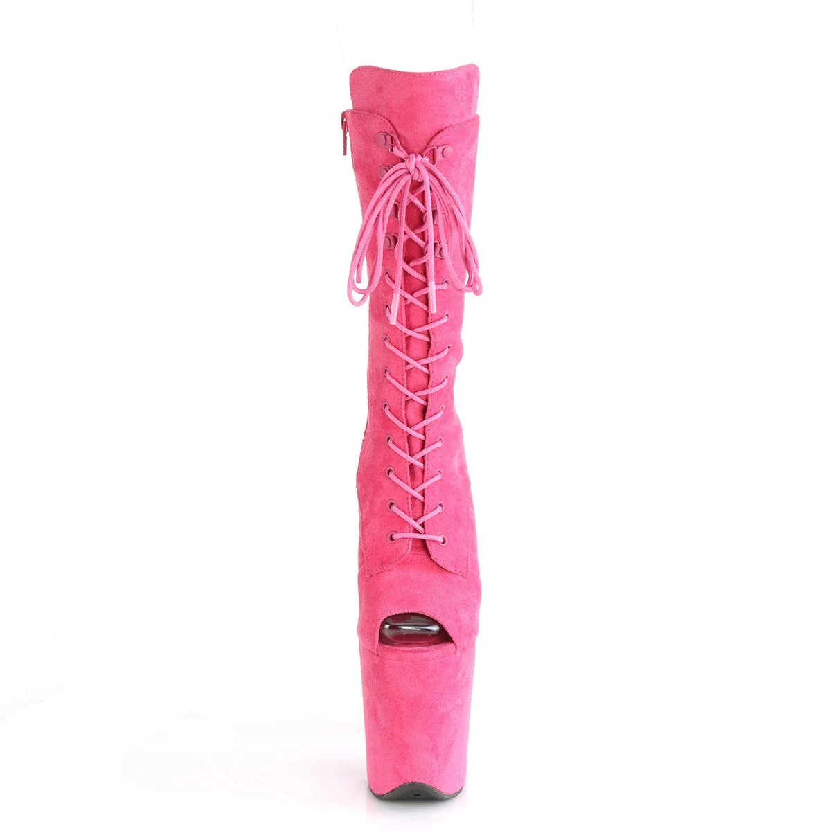 Seductive-1051FS Exotic Boot | Fuchsia Faux Suede - Image 2