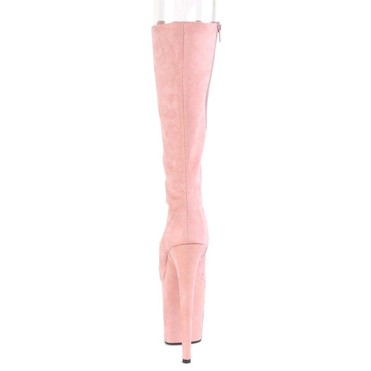 Seductive-2051FS Exotic Boot | Pink Faux Suede - Image 4