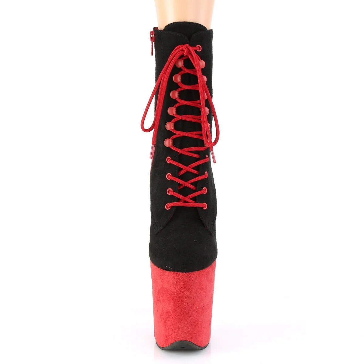Seductive-A808 Exotic Boot | Black Faux Suede - Image 2