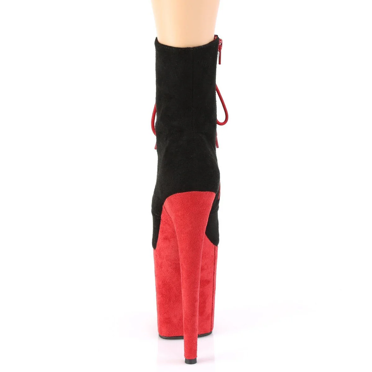 Seductive-A808 Exotic Boot | Black Faux Suede - Image 4