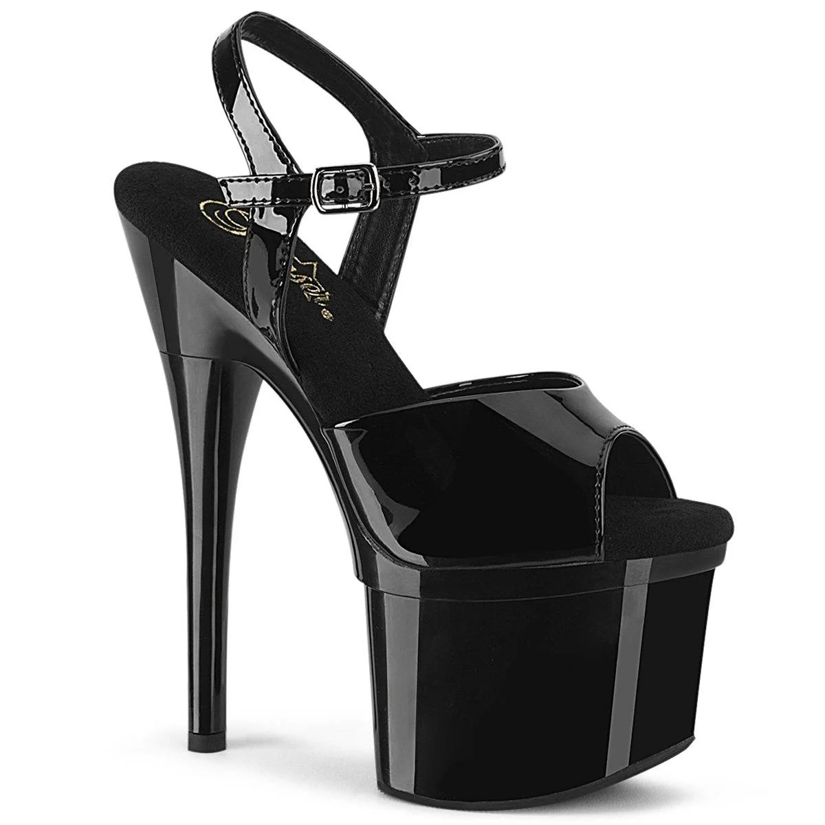 Seductive-B2023 Exotic Sandal | Black Patent