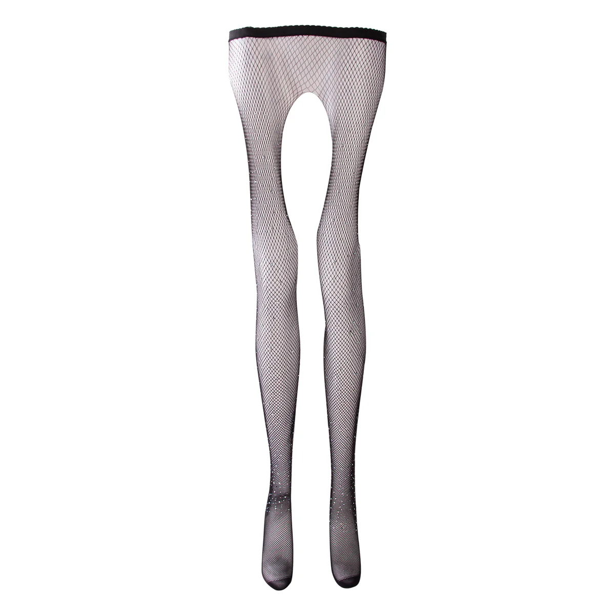 Sexy Fishnet Stockings Rhinestone Mesh Tight Slim Pantyhose - Image 6