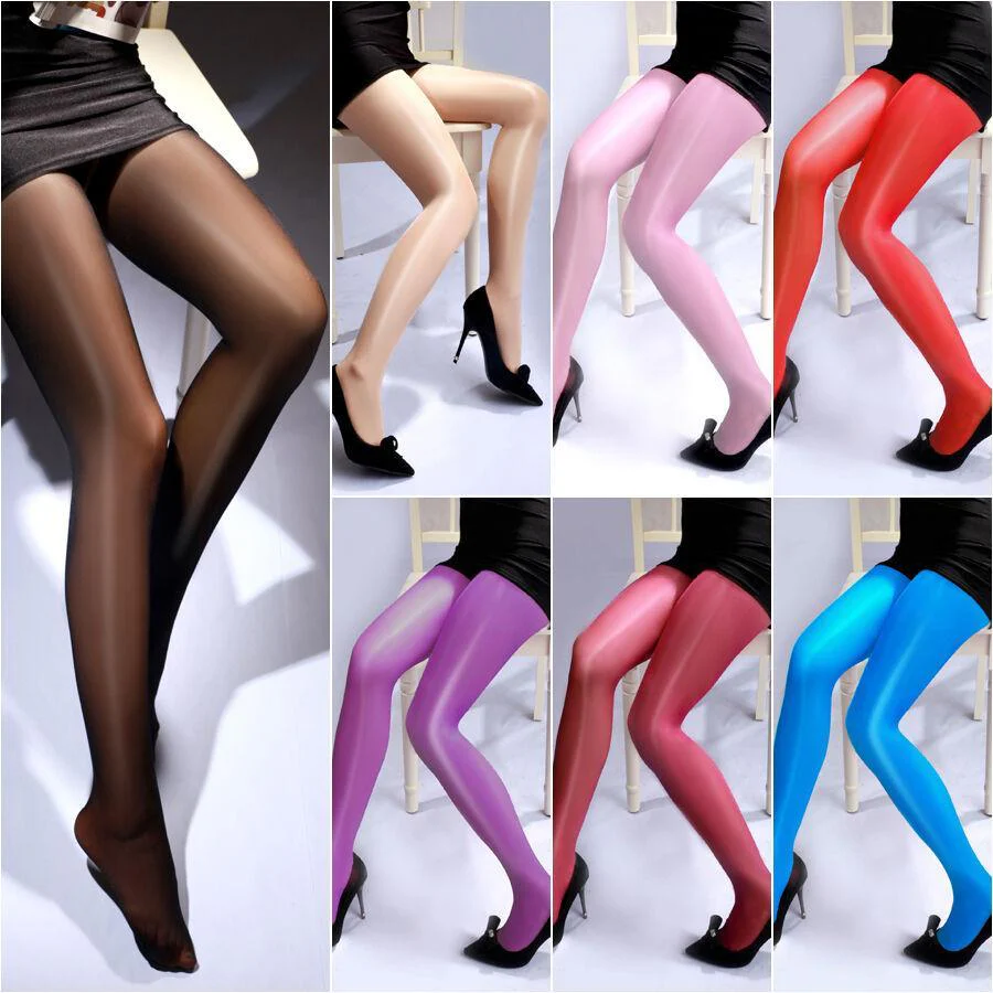Sexy Pantyhose High Waist Oil Shine Tights - Image 6