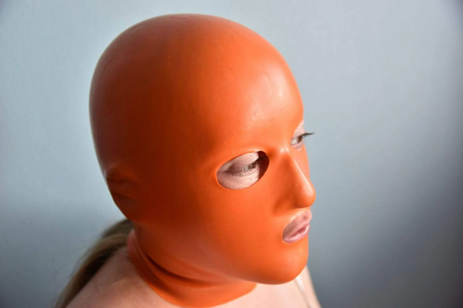 Shame Play Orange Rubber Hood