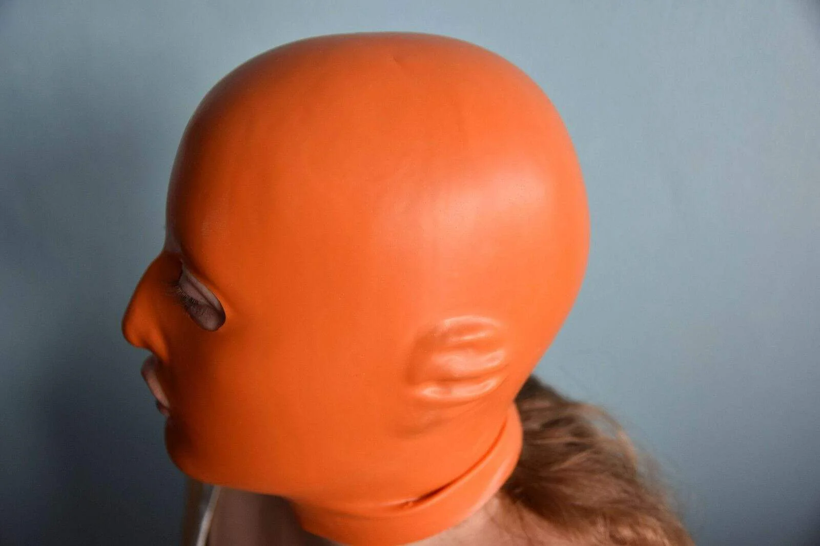 Shame Play Orange Rubber Hood - Image 2