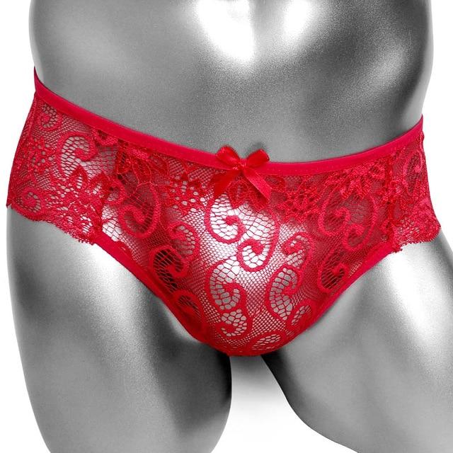 Sheer Floral Lace Panties - Image 6