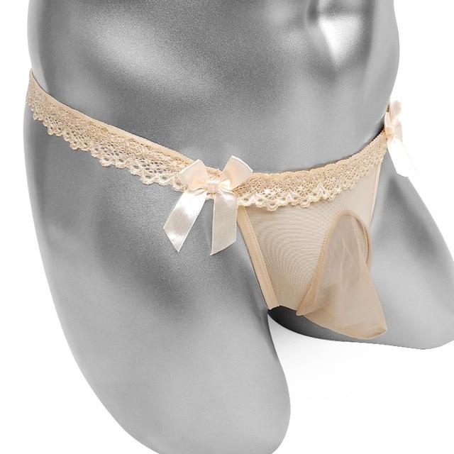 Lace Sissy Pouch Panties - Image 2