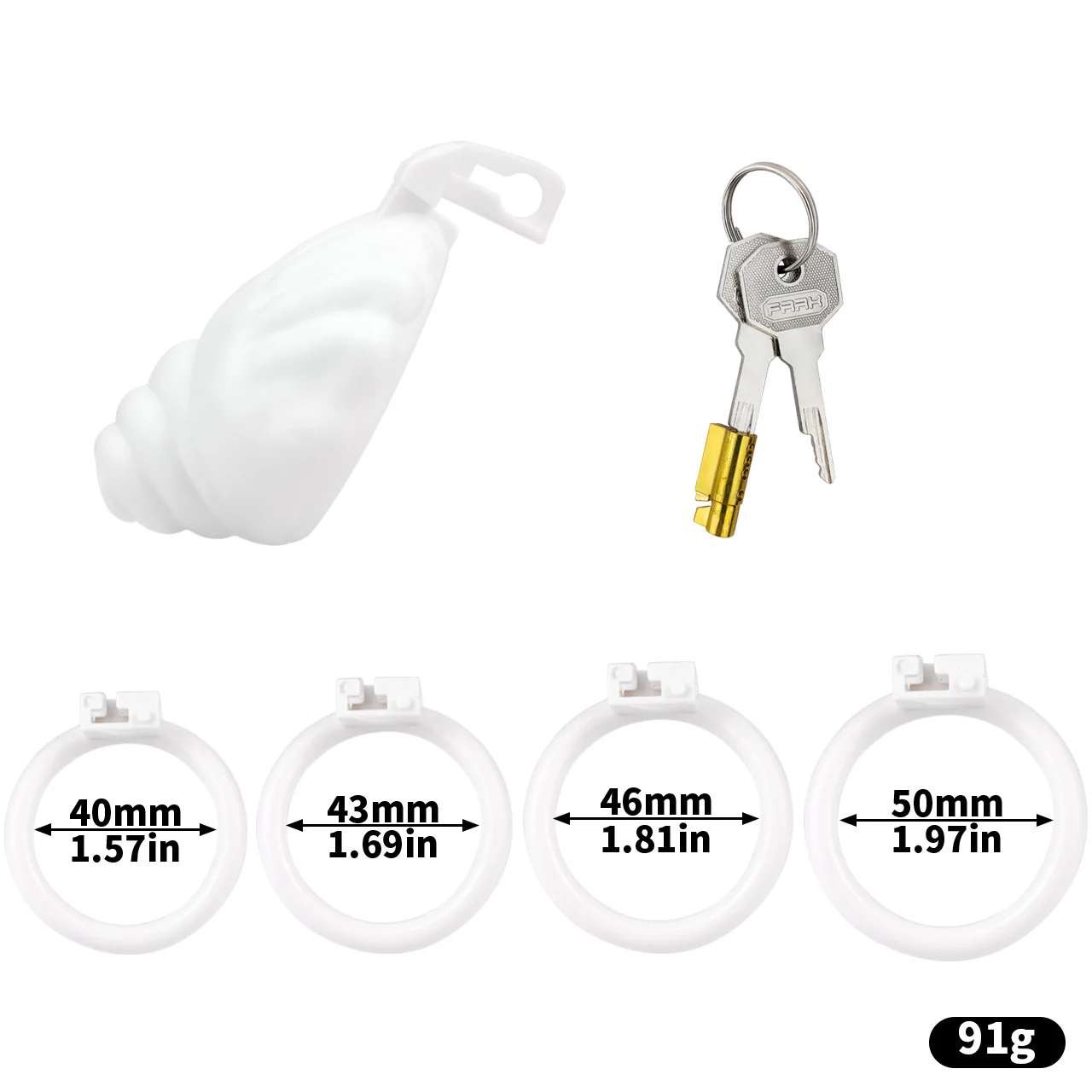 Shell Shaped Chastity Cage - Image 12