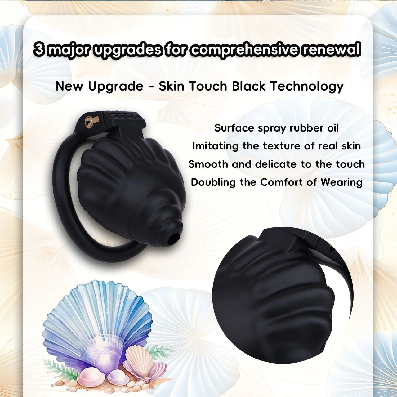 Shell Shaped Chastity Cage - Image 21