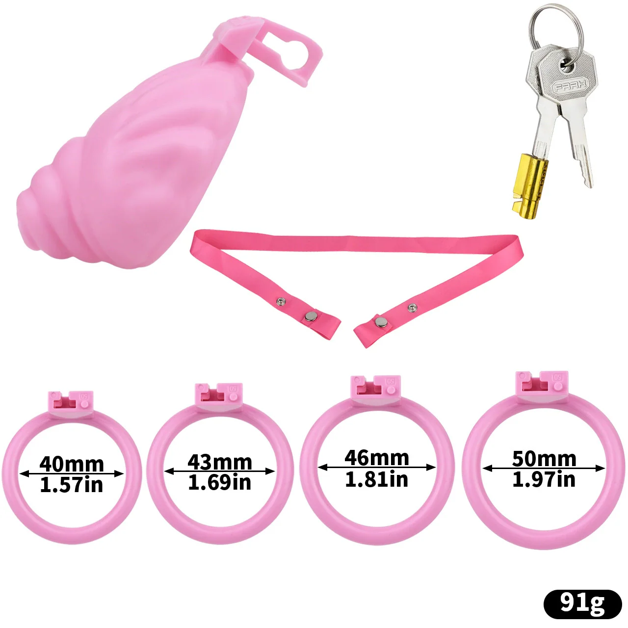 Shell Shaped Chastity Cage - Image 4