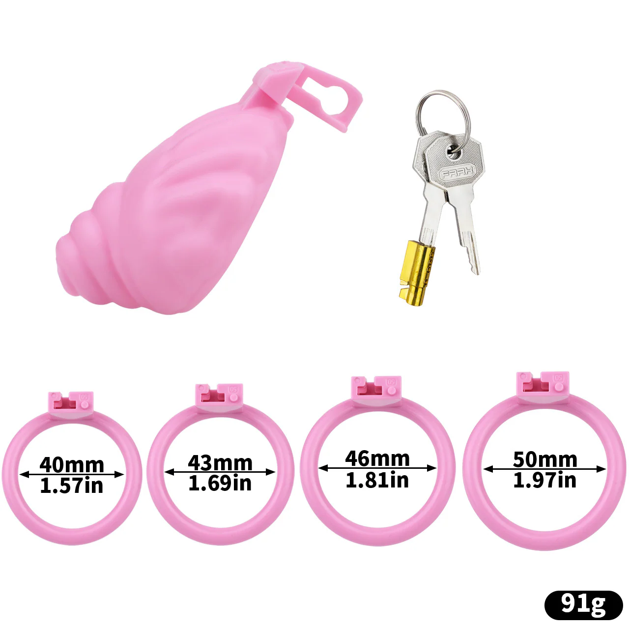 Shell Shaped Chastity Cage - Image 5